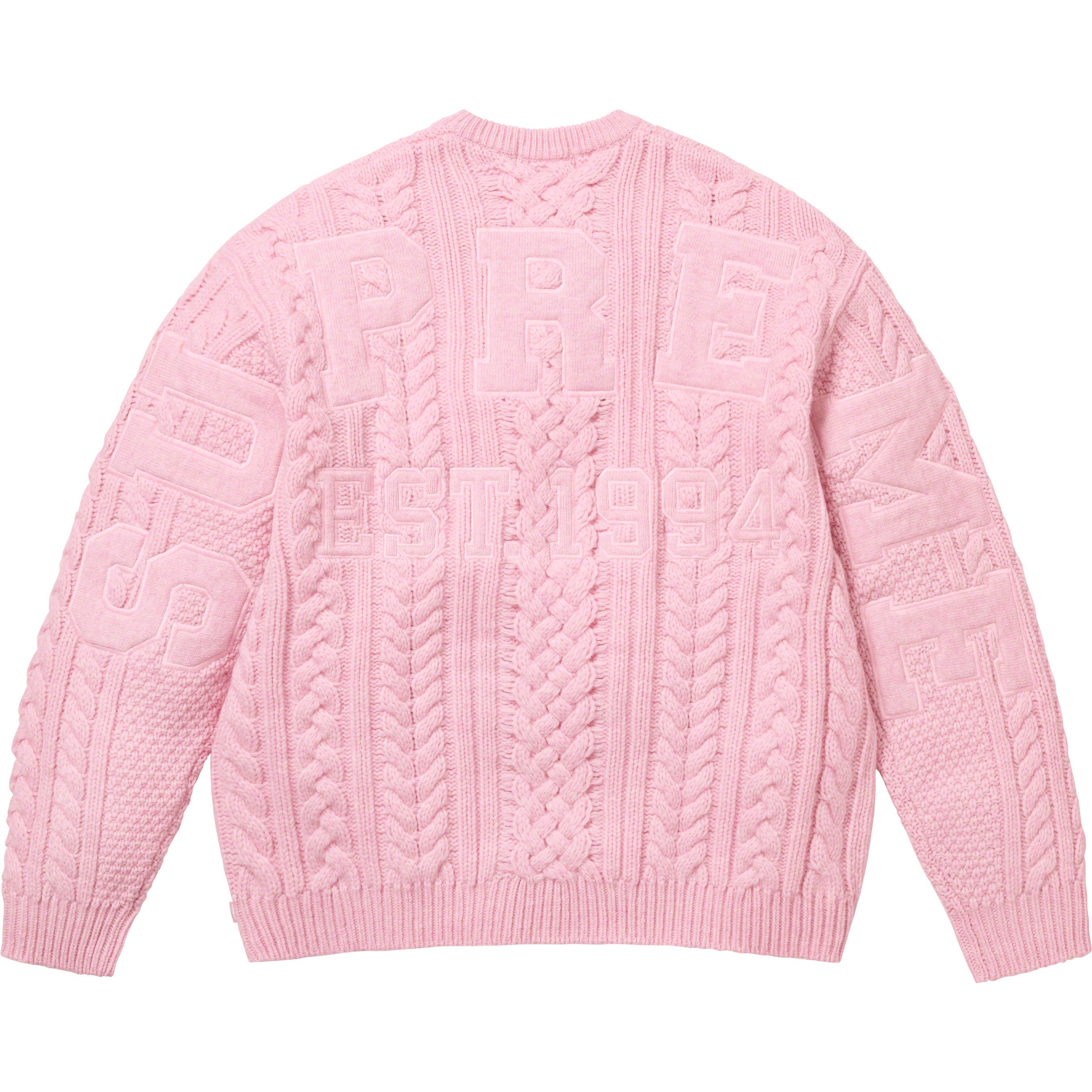 Supreme Applique Cable Knit Sweater店舗で購入