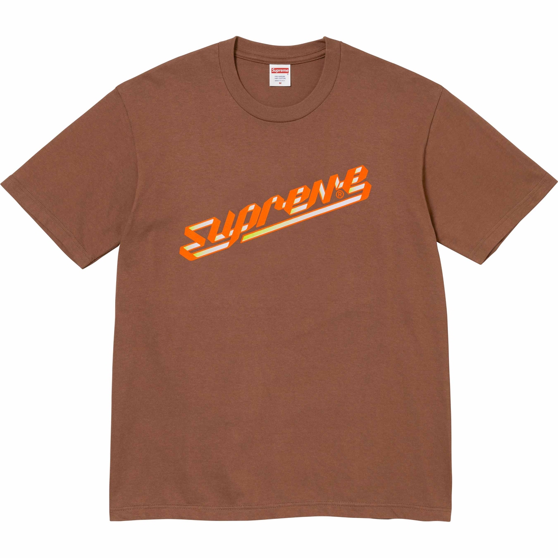 Details on Banner Tee Brown from fall winter
                                                    2023 (Price is $40)