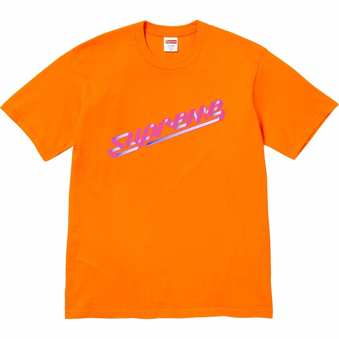 Details on Banner Tee Orange from fall winter
                                                    2023 (Price is $40)