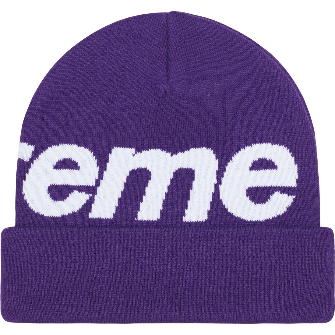Details on Big Logo Beanie Dark Purple from fall winter
                                                    2023 (Price is $44)