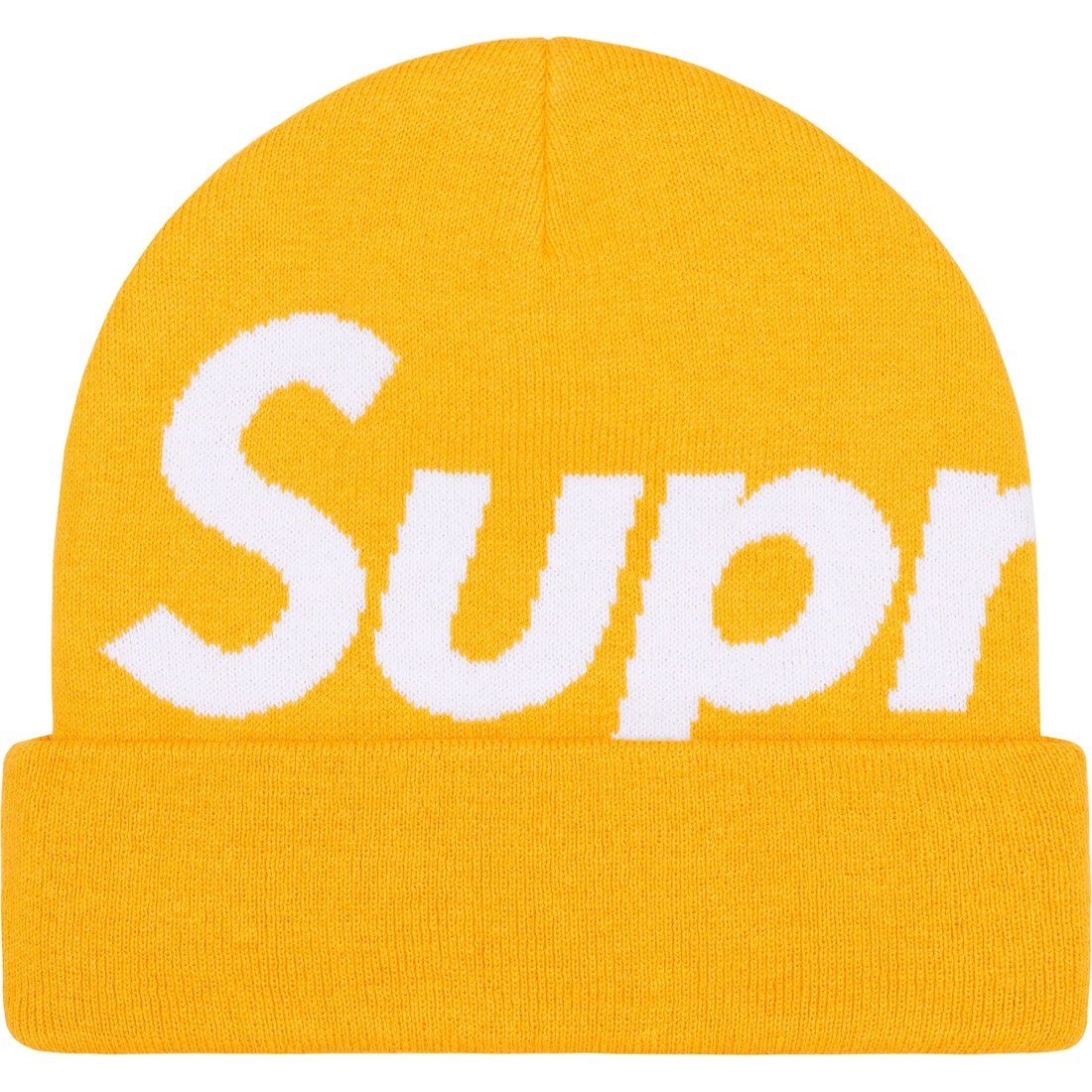 Details on Big Logo Beanie Gold from fall winter
                                                    2023 (Price is $44)