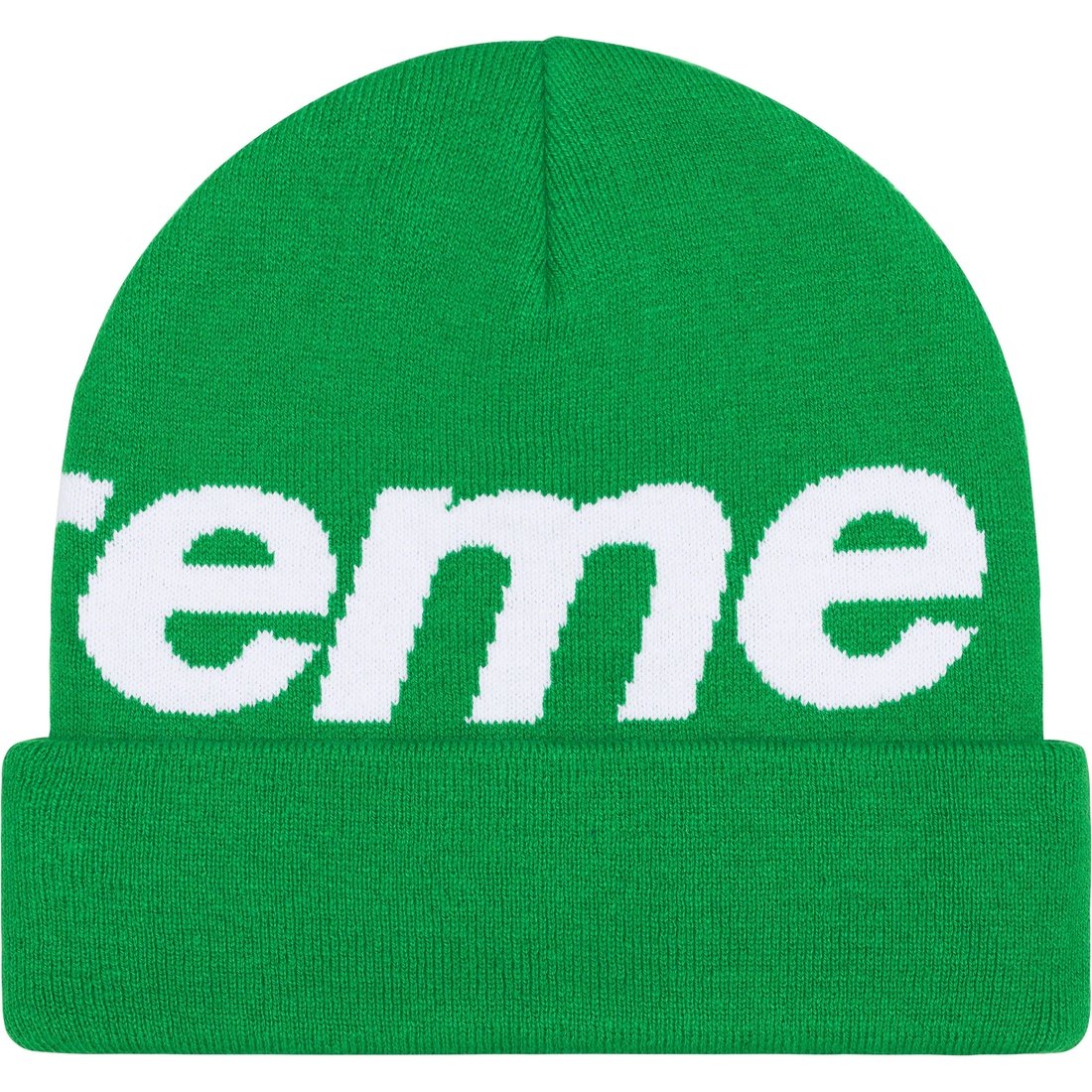 Details on Big Logo Beanie Green from fall winter
                                                    2023 (Price is $44)