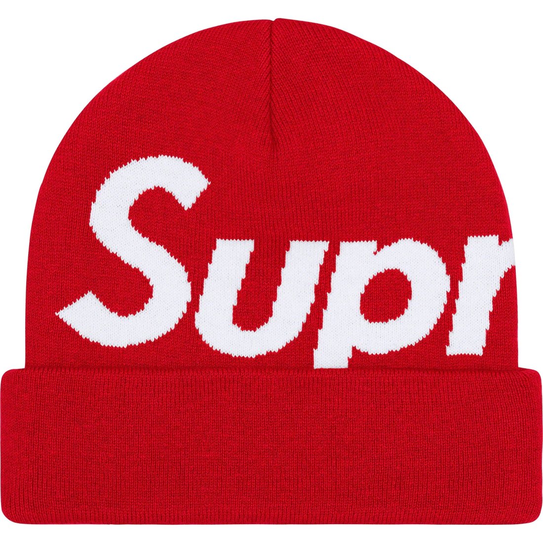 Details on Big Logo Beanie Red from fall winter
                                                    2023 (Price is $44)