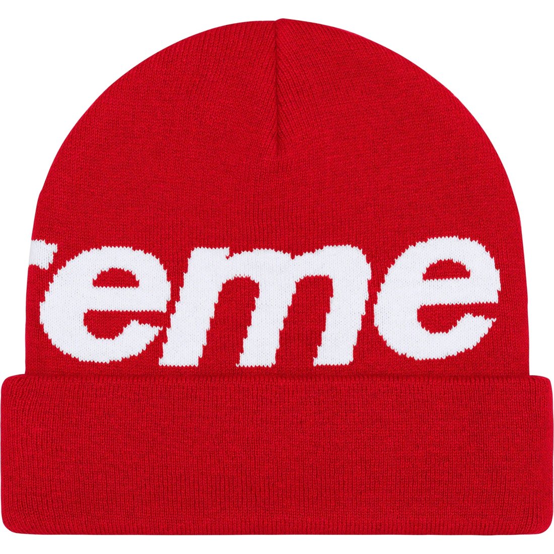 Details on Big Logo Beanie Red from fall winter
                                                    2023 (Price is $44)