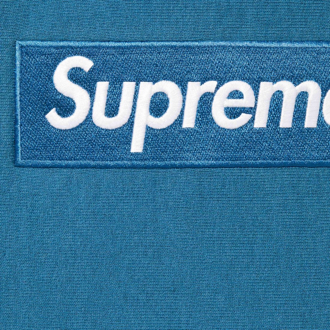 Box Logo Hooded Sweatshirt Blue