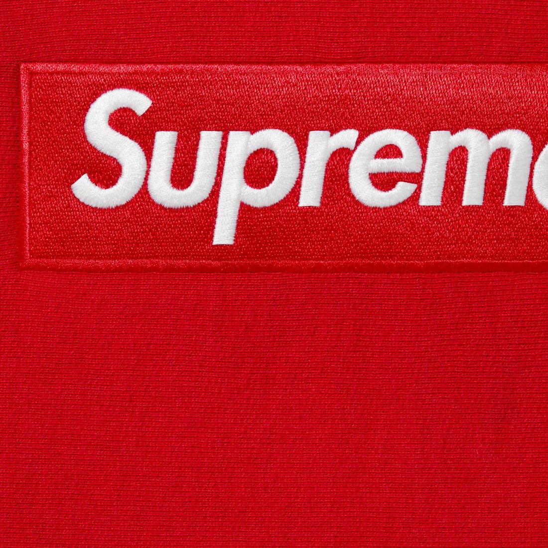 Box Logo Hooded Sweatshirt Red