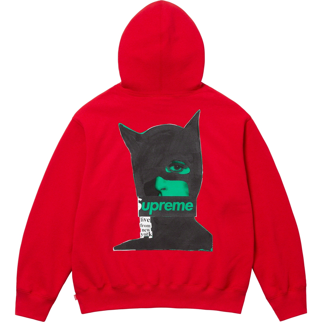 Details on Catwoman Hooded Sweatshirt Red from fall winter
                                                    2023 (Price is $158)