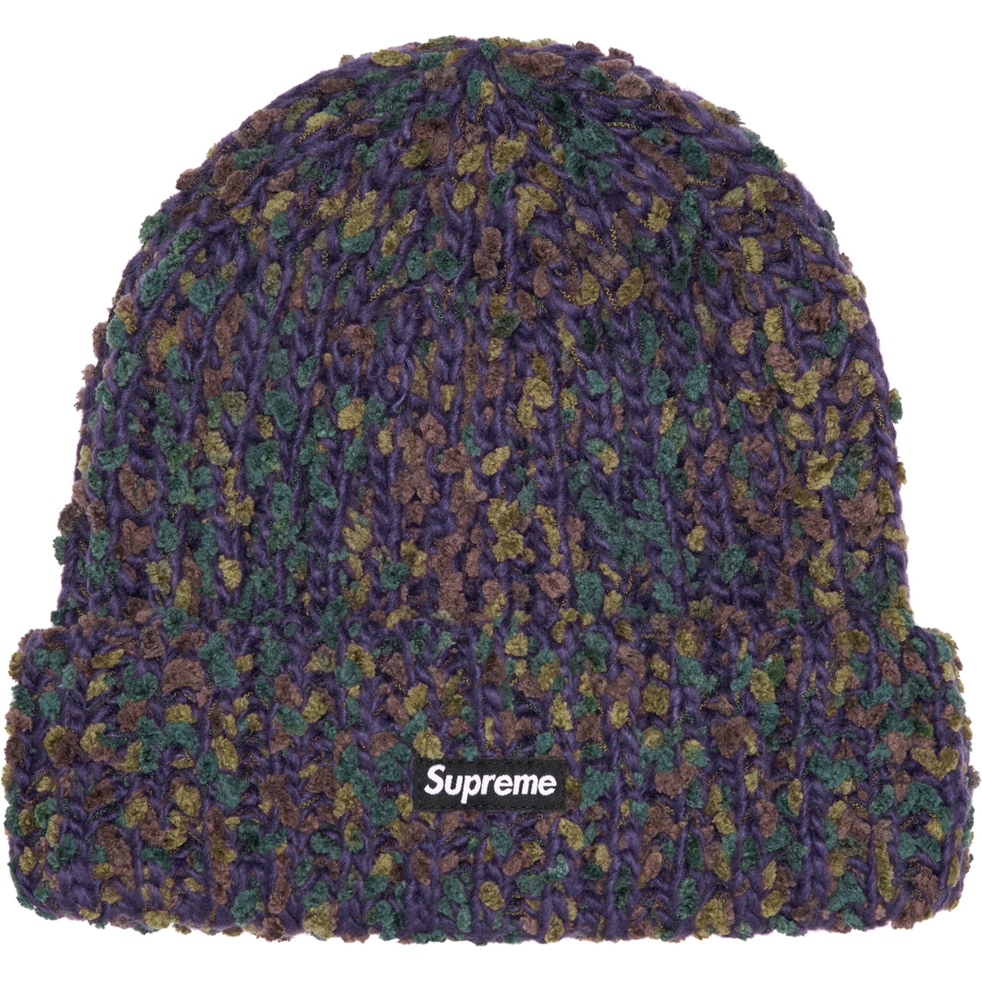 Details on Chenille Beanie Dark Purple from fall winter
                                                    2023 (Price is $40)