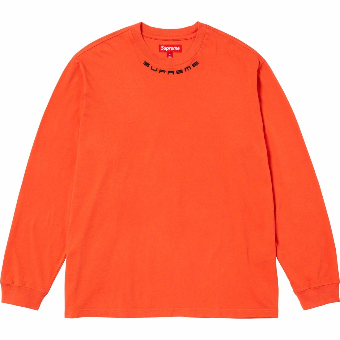Details on Collar Logo L S Top Orange from fall winter
                                                    2023 (Price is $88)