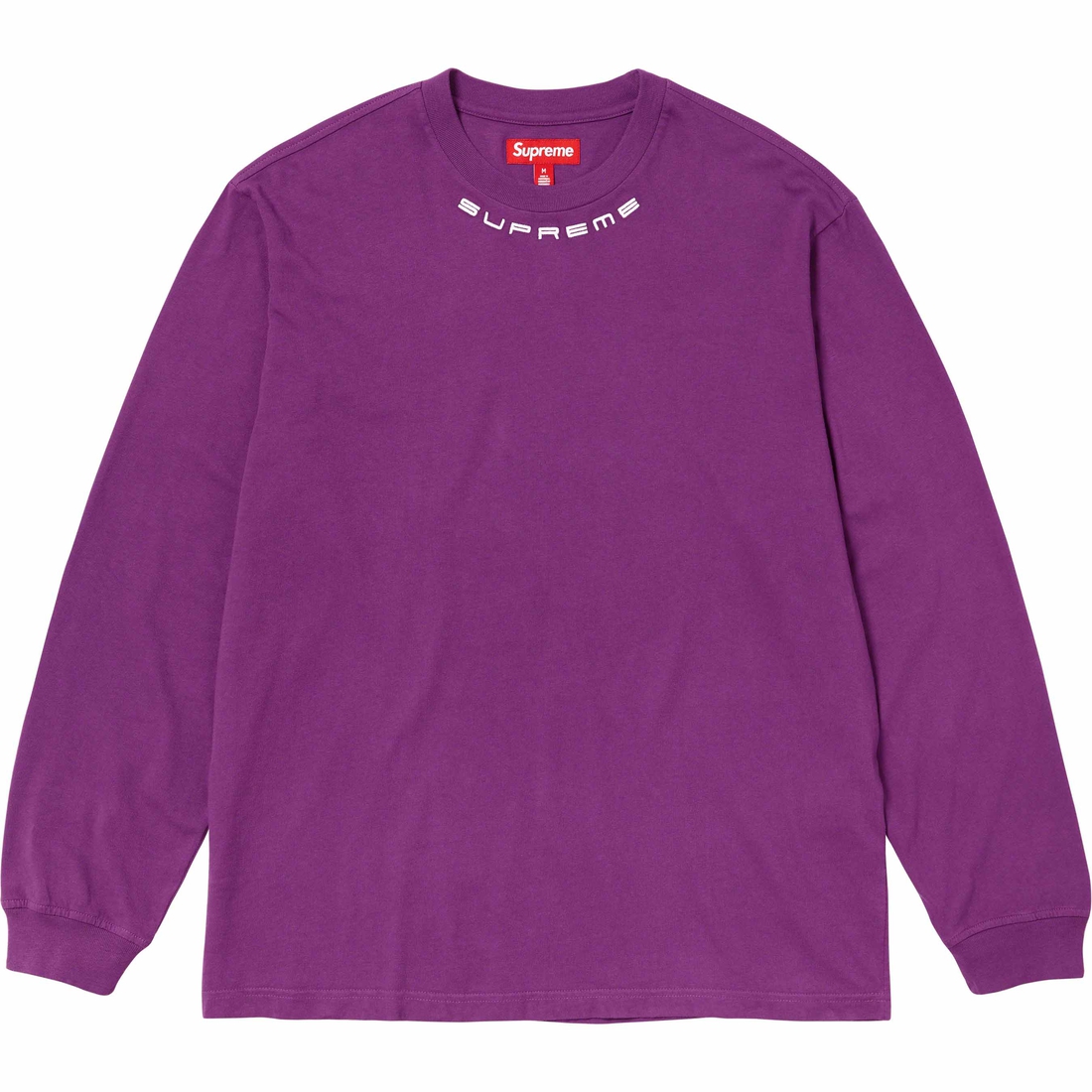 Details on Collar Logo L S Top Plum from fall winter
                                                    2023 (Price is $88)