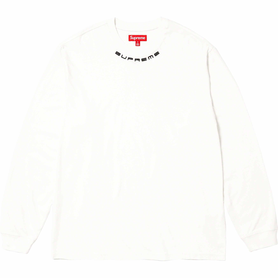 Details on Collar Logo L S Top White from fall winter
                                                    2023 (Price is $88)
