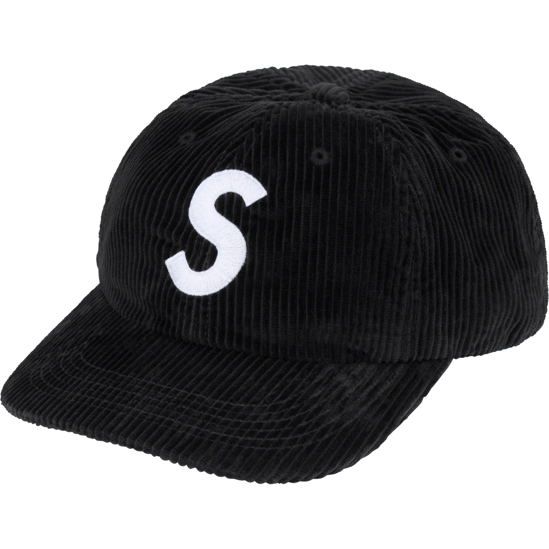 Details on Corduroy S Logo 6-Panel Black from fall winter
                                                    2023 (Price is $58)