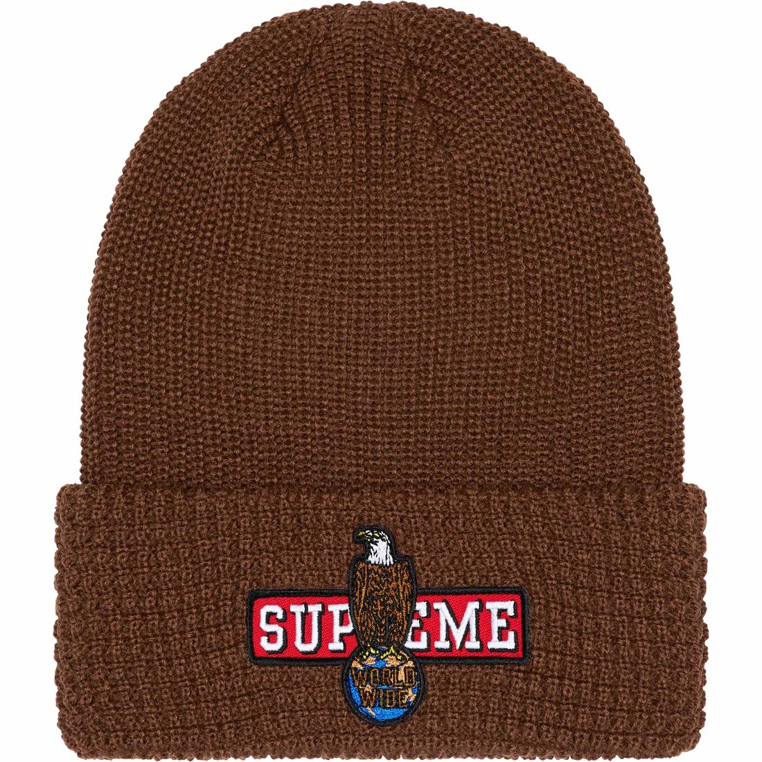 Details on Eagle Beanie Brown from fall winter
                                                    2023 (Price is $40)