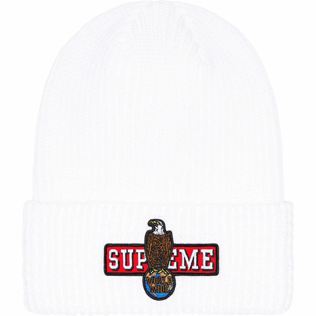 Details on Eagle Beanie White from fall winter
                                                    2023 (Price is $40)