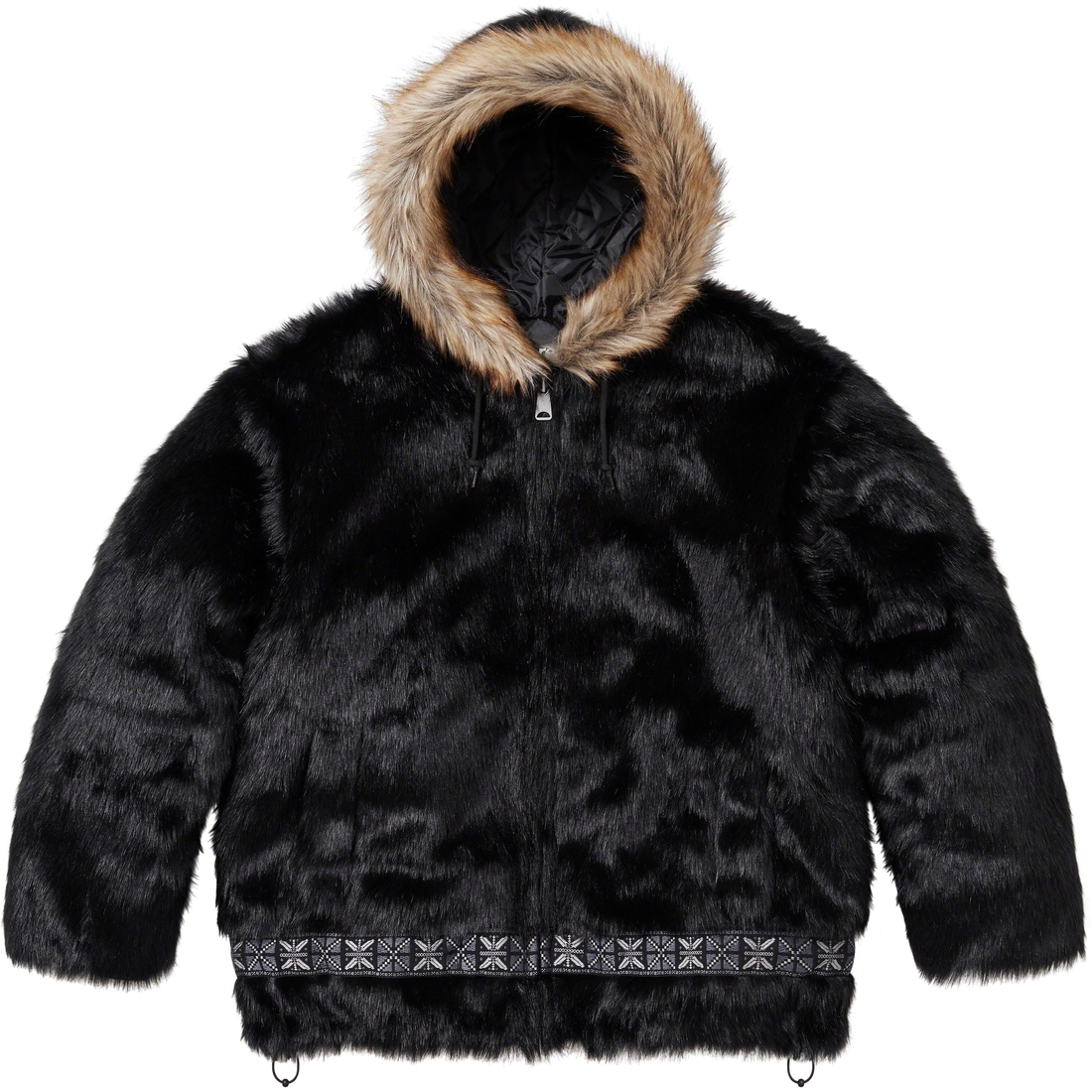 Details on Faux Fur Parka Black from fall winter
                                                    2023 (Price is $398)