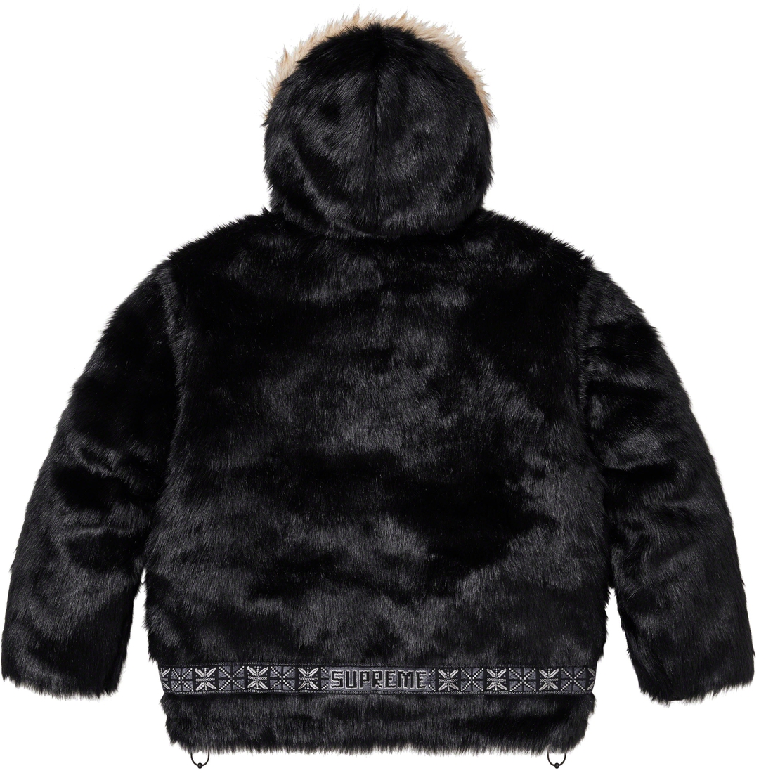 Details on Faux Fur Parka Black from fall winter
                                                    2023 (Price is $398)