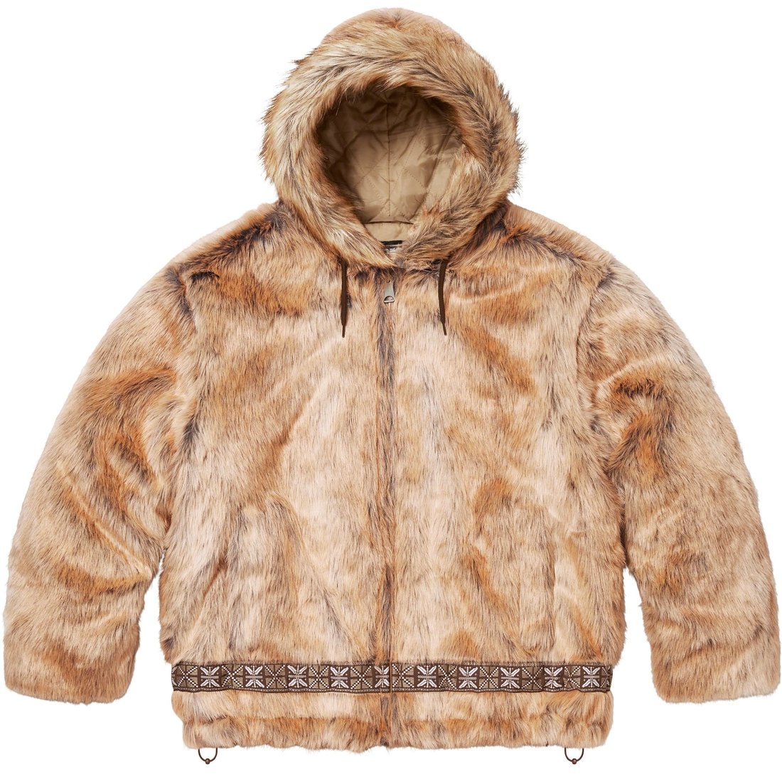 Details on Faux Fur Parka Brown from fall winter
                                                    2023 (Price is $398)