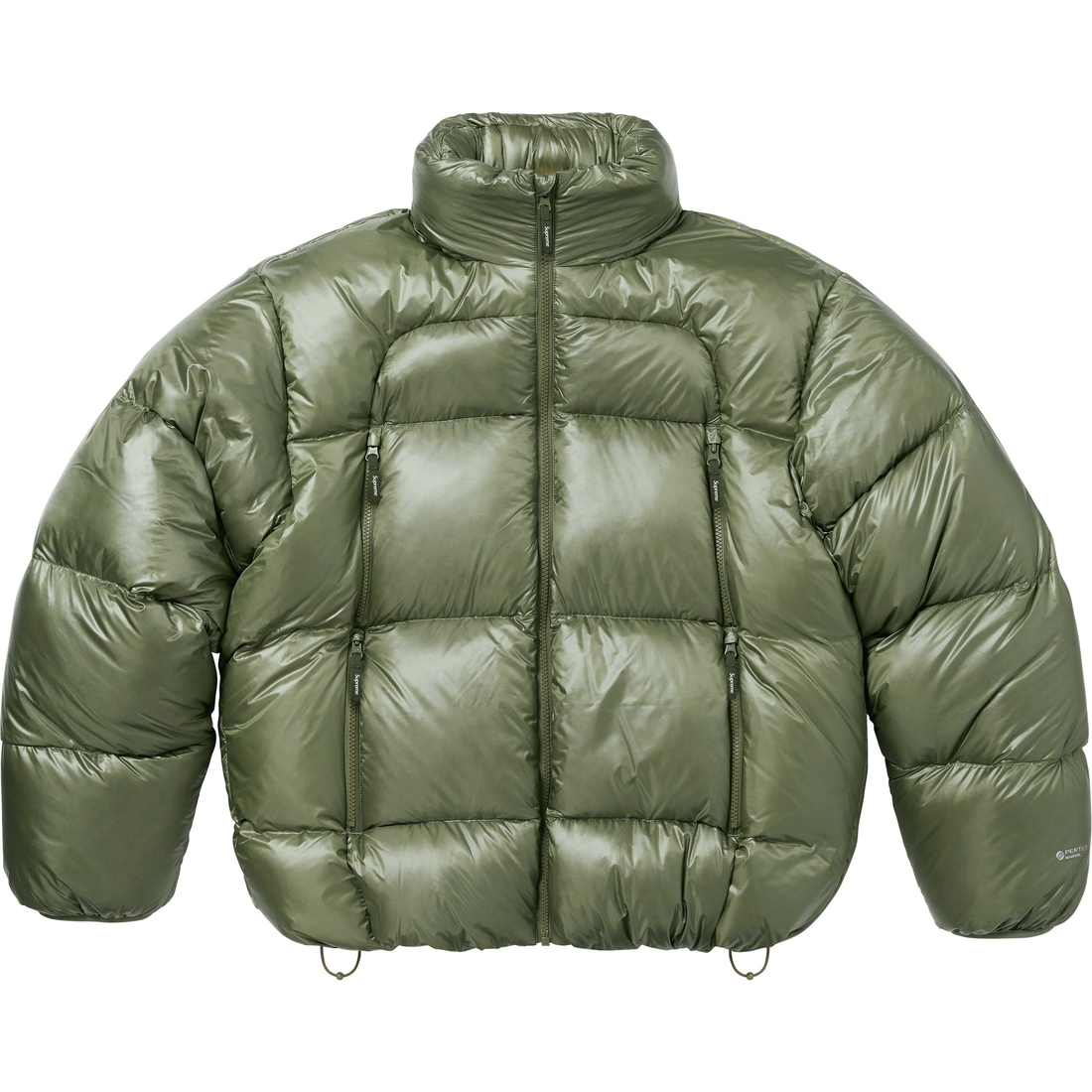 Details on Featherweight Down Puffer Jacket Olive from fall winter
                                                    2023 (Price is $368)
