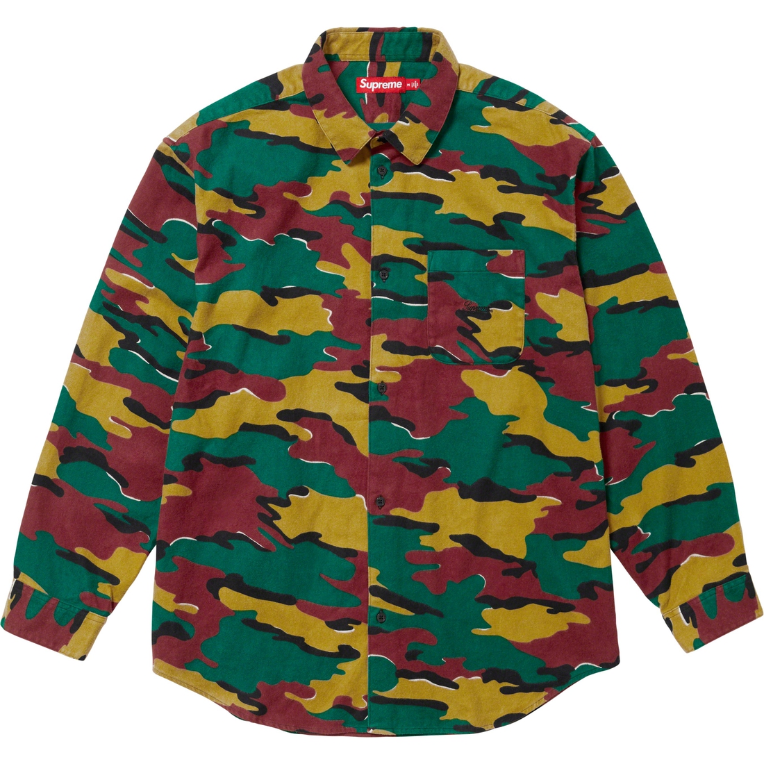 Details on Flannel Shirt Camo from fall winter
                                                    2023 (Price is $138)