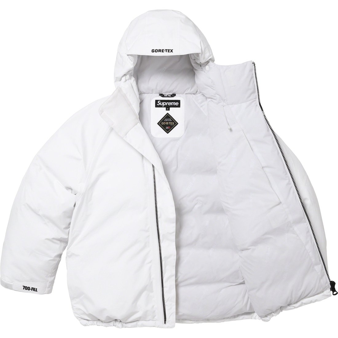 Details on GORE-TEX 700-Fill Down Parka White from fall winter
                                                    2023 (Price is $598)