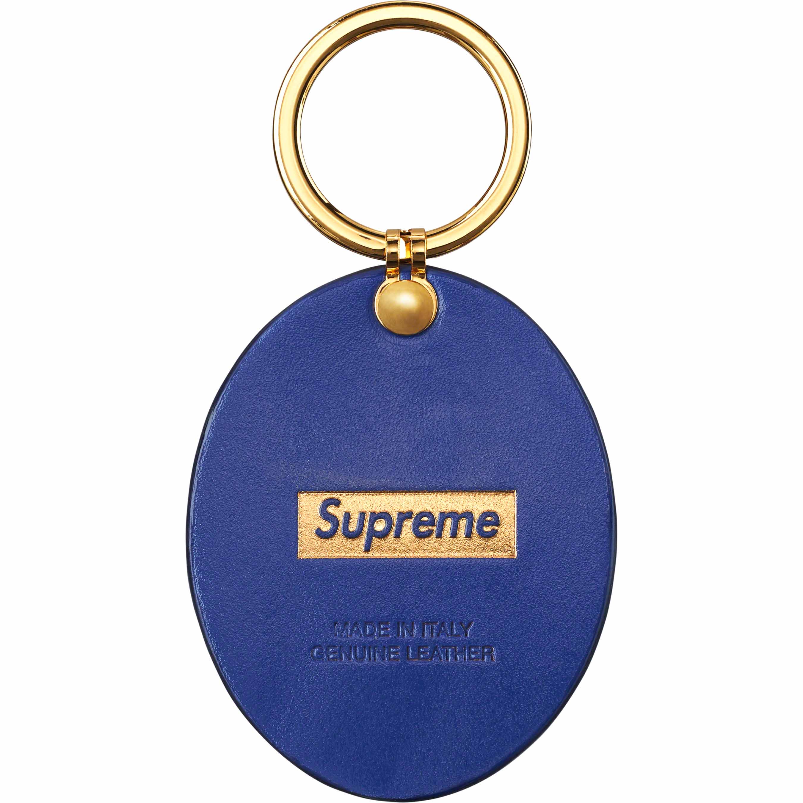 即納】 Supreme キーホルダー Guadalupe Blue Keychain Leather ...