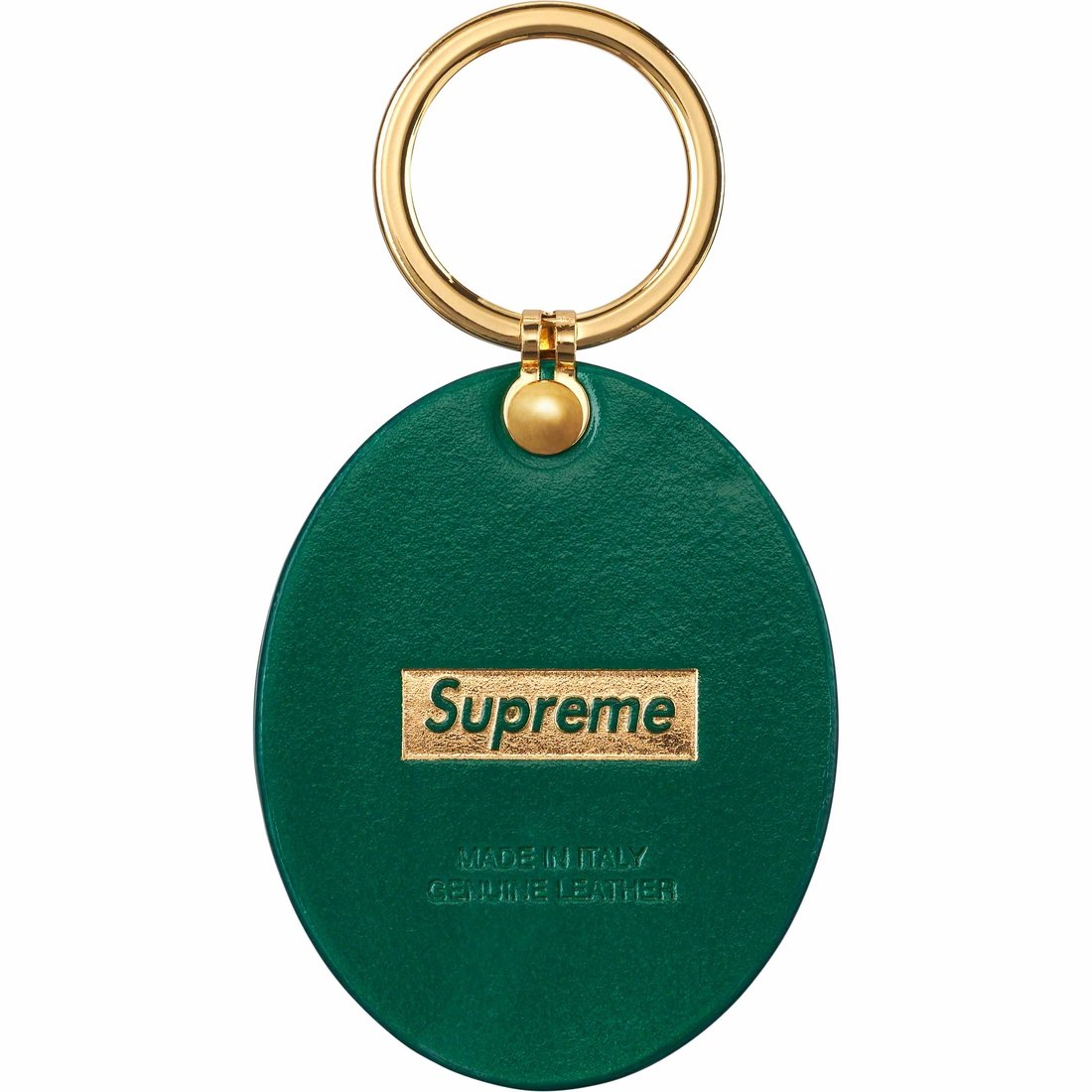 Details on Guadalupe Leather Keychain Green from fall winter
                                                    2023 (Price is $38)