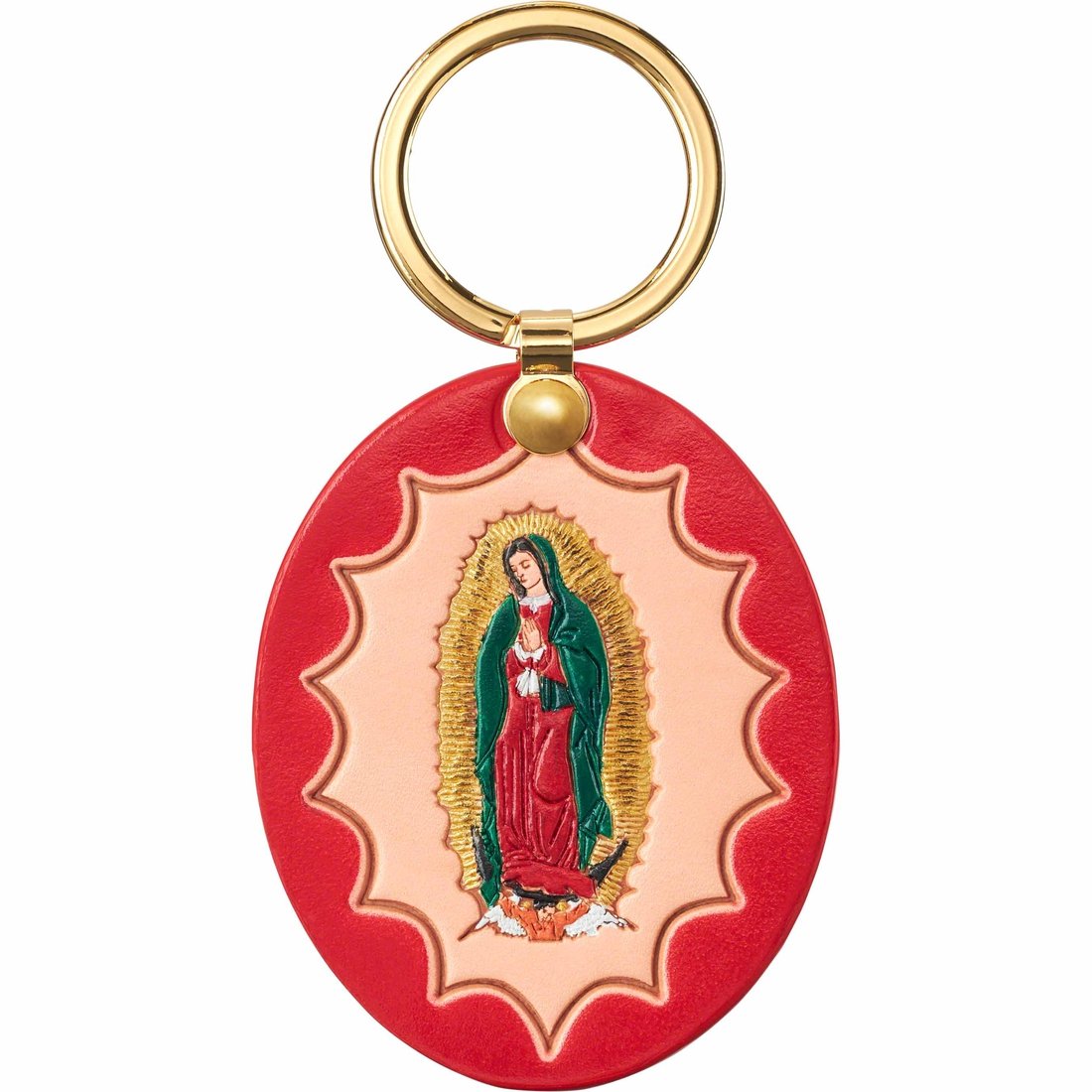 Details on Guadalupe Leather Keychain Red from fall winter
                                                    2023 (Price is $38)