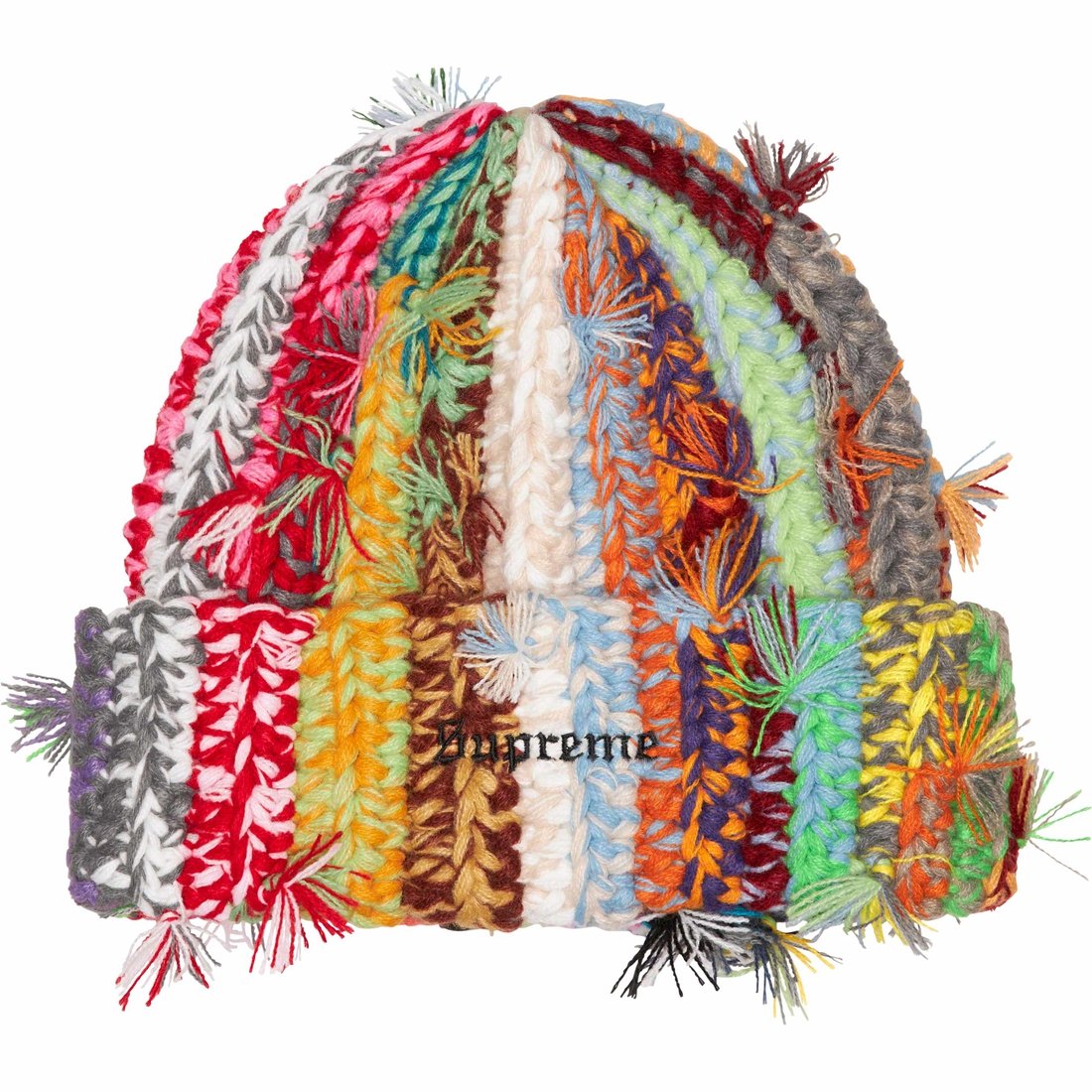 Details on Hand Tied Beanie Multicolor from fall winter
                                                    2023 (Price is $54)