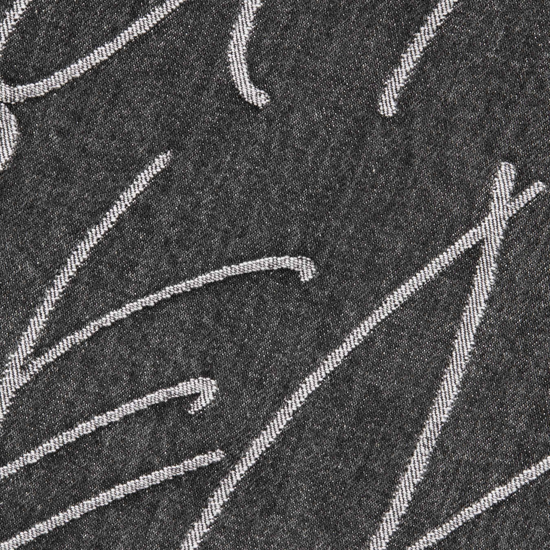 Details on Handwriting Jacquard Denim Shirt Washed Black from fall winter
                                                    2023 (Price is $148)