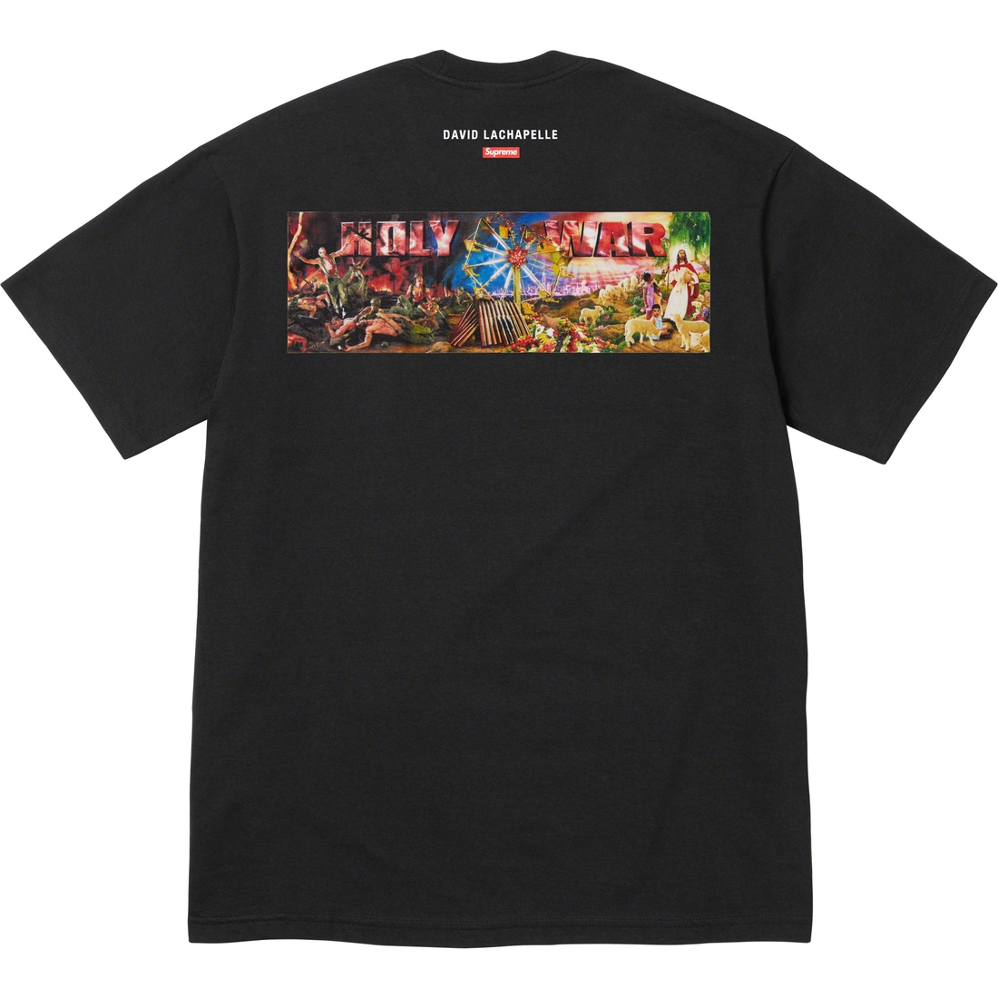 Details on Holy War Tee Black from fall winter
                                                    2023 (Price is $48)