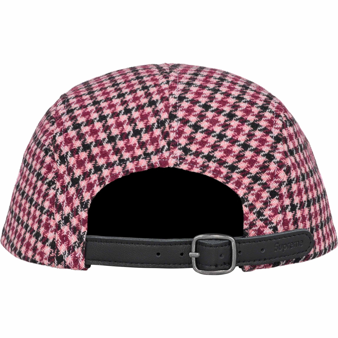 Details on Houndstooth Wool Camp Cap Pink from fall winter
                                                    2023 (Price is $58)