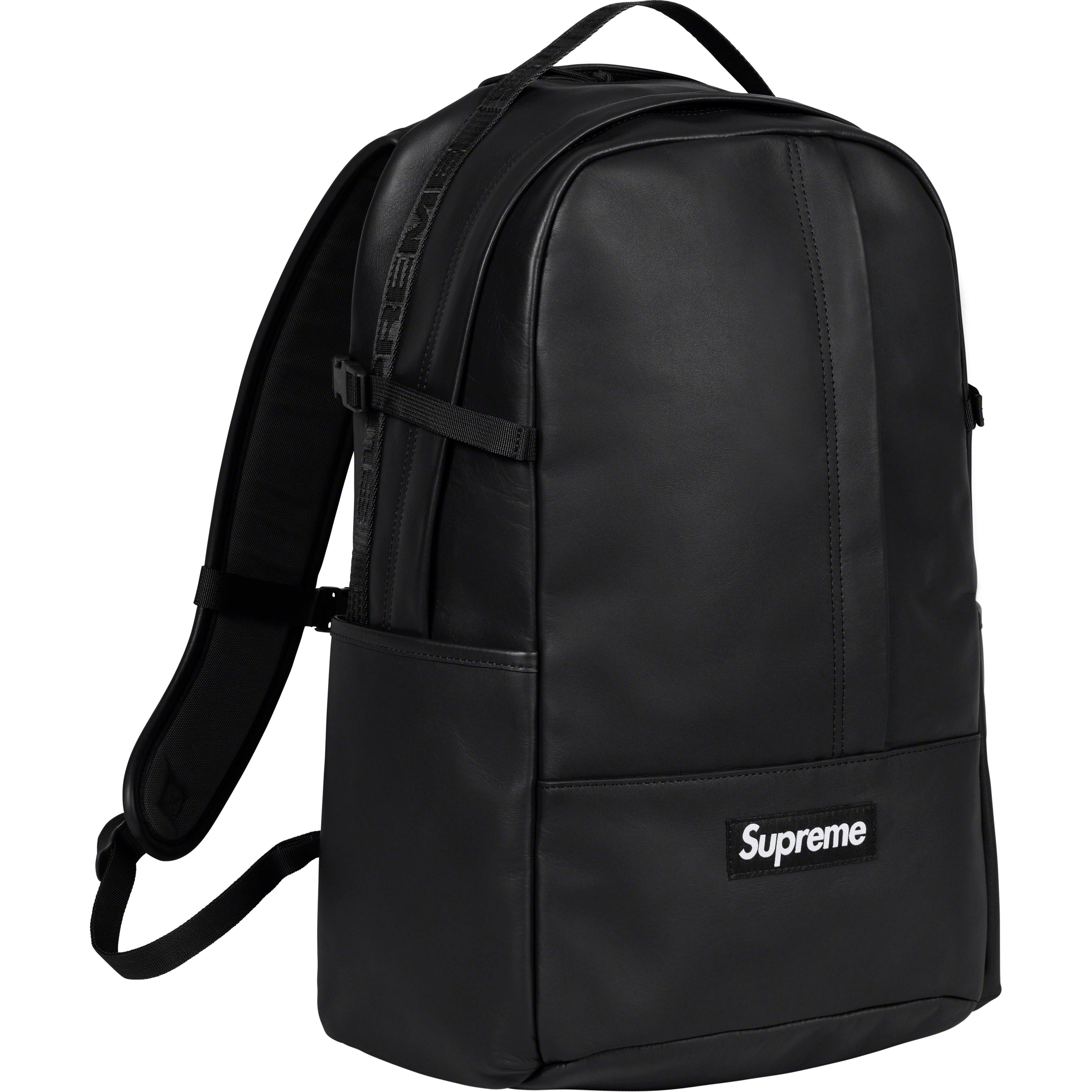 Supreme Fashionable Stylish Leather Bag 1.5 L Backpack Black