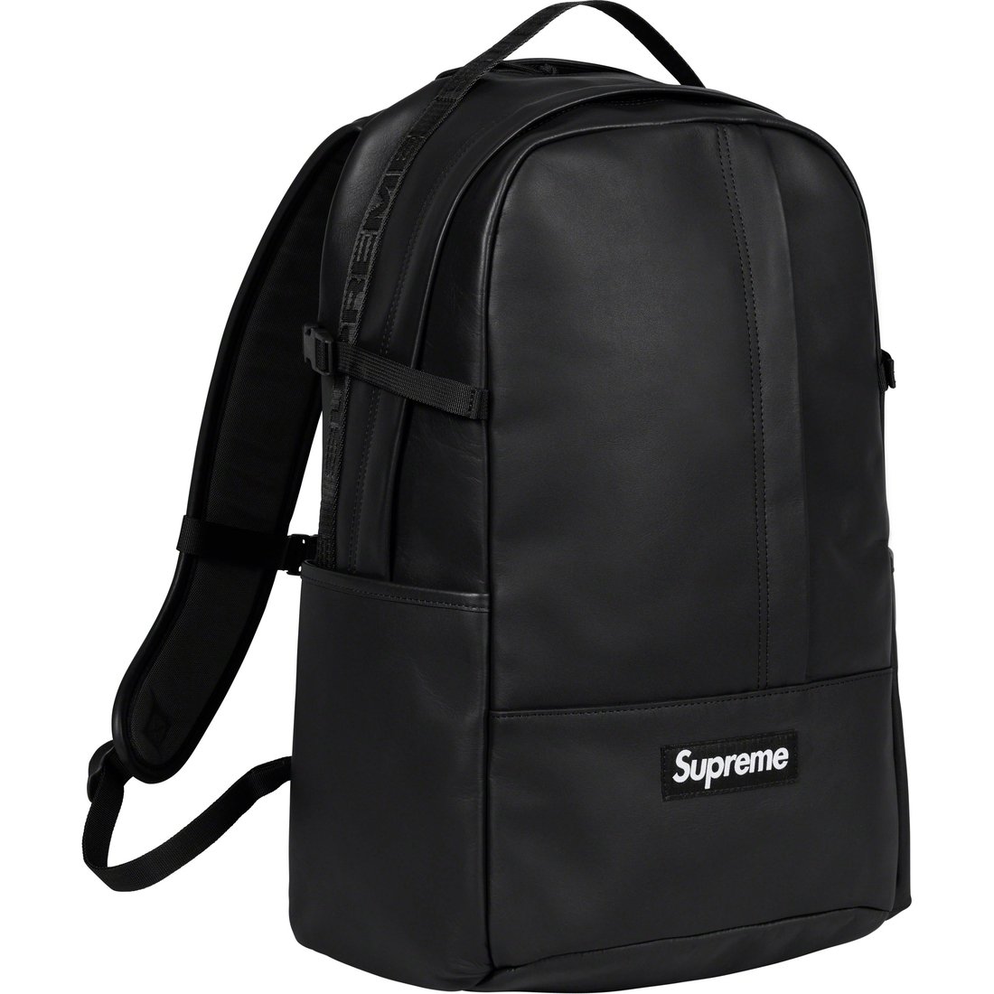 Details on Leather Backpack Black from fall winter
                                                    2023 (Price is $298)
