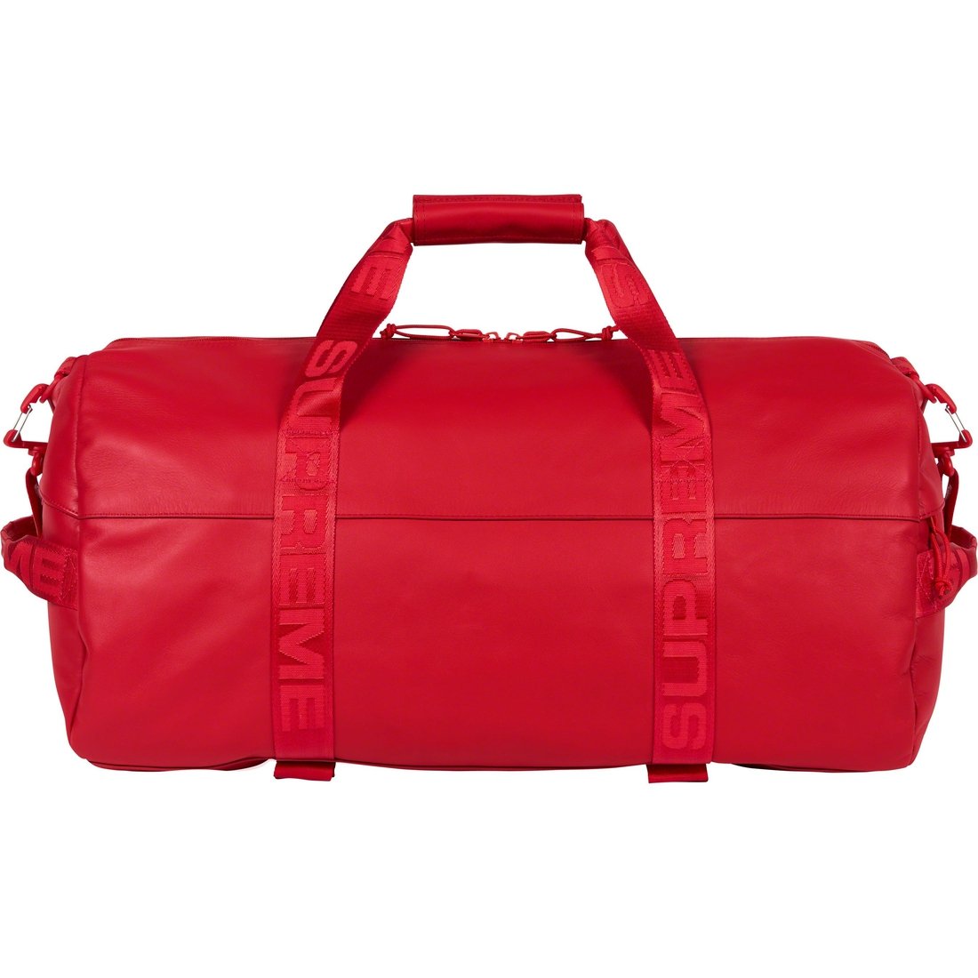 Details on Leather Duffle Bag Red from fall winter
                                                    2023 (Price is $328)