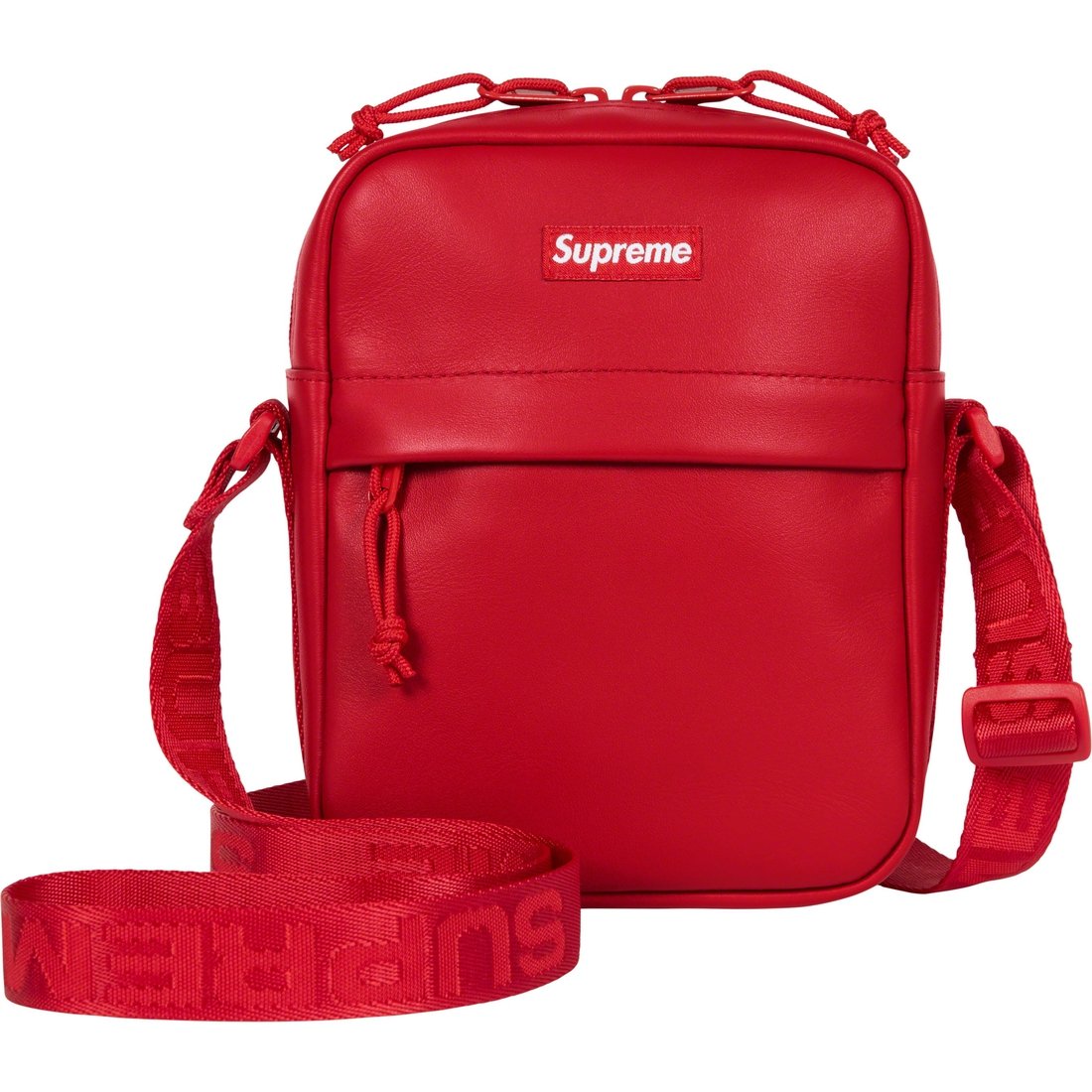 Details on Leather Shoulder Bag Red from fall winter
                                                    2023 (Price is $110)