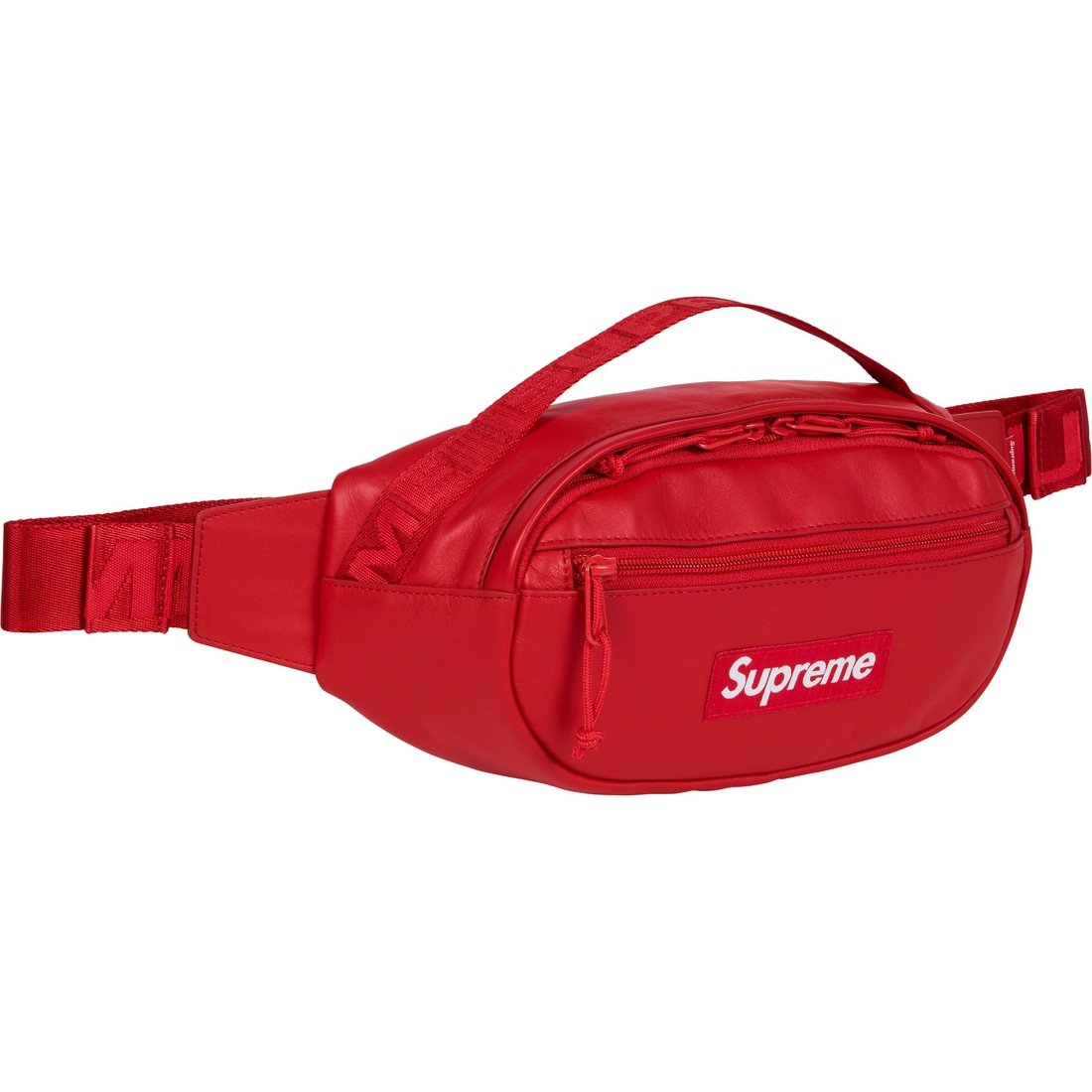 Details on Leather Waist Bag Red from fall winter
                                                    2023 (Price is $128)