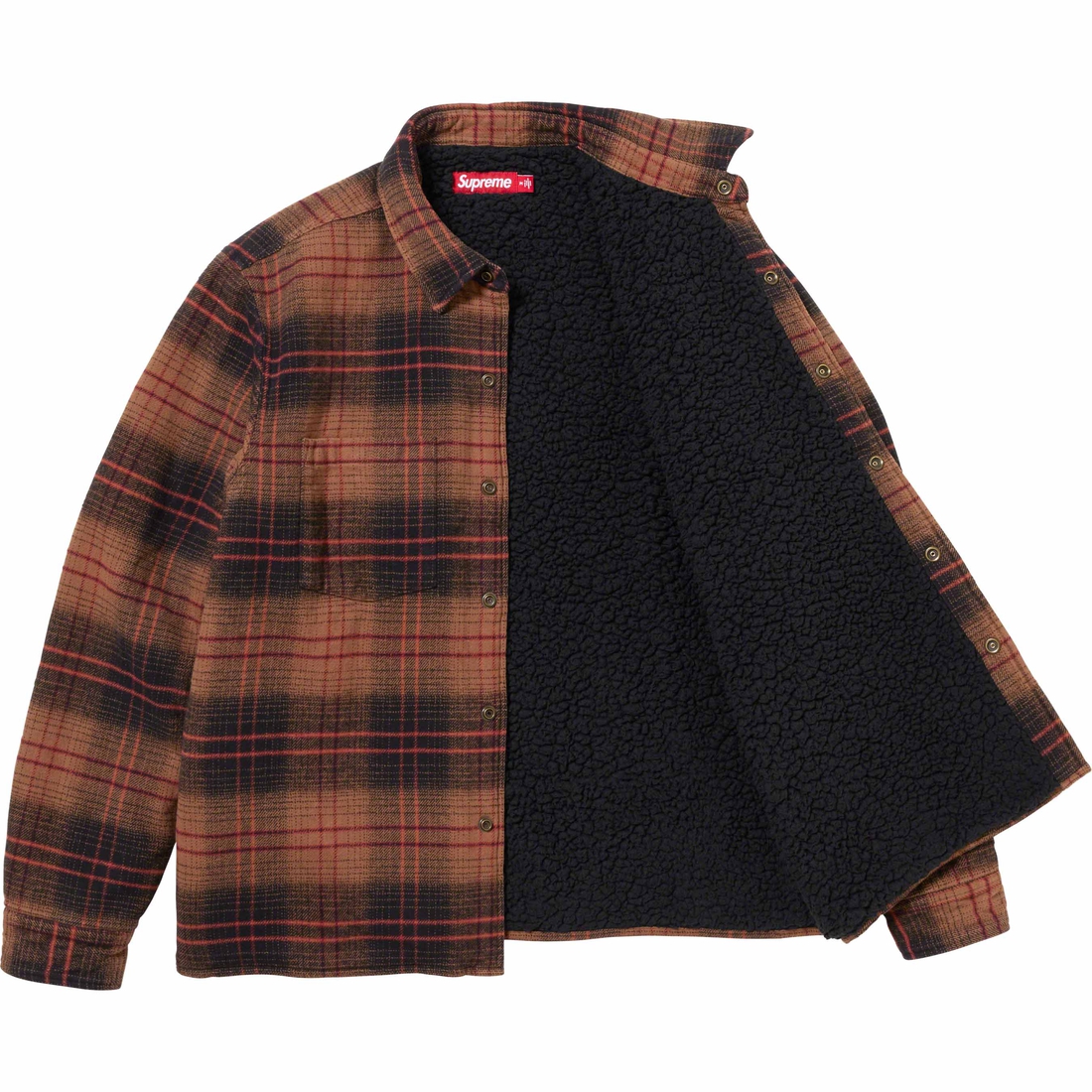 Details on Lined Flannel Snap Shirt Black from fall winter
                                                    2023 (Price is $148)