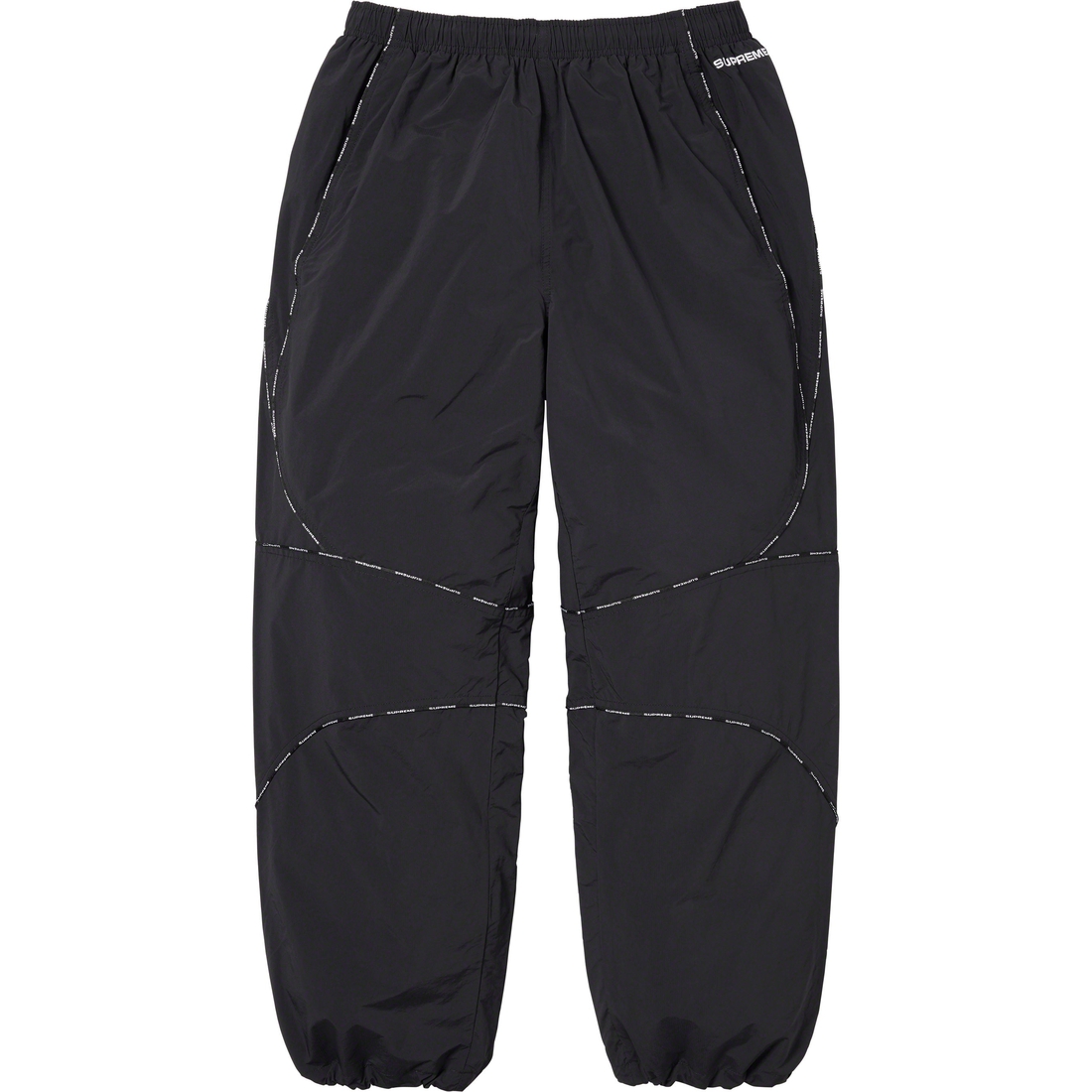 Details on Logo Piping Track Pant Black from fall winter
                                                    2023 (Price is $138)
