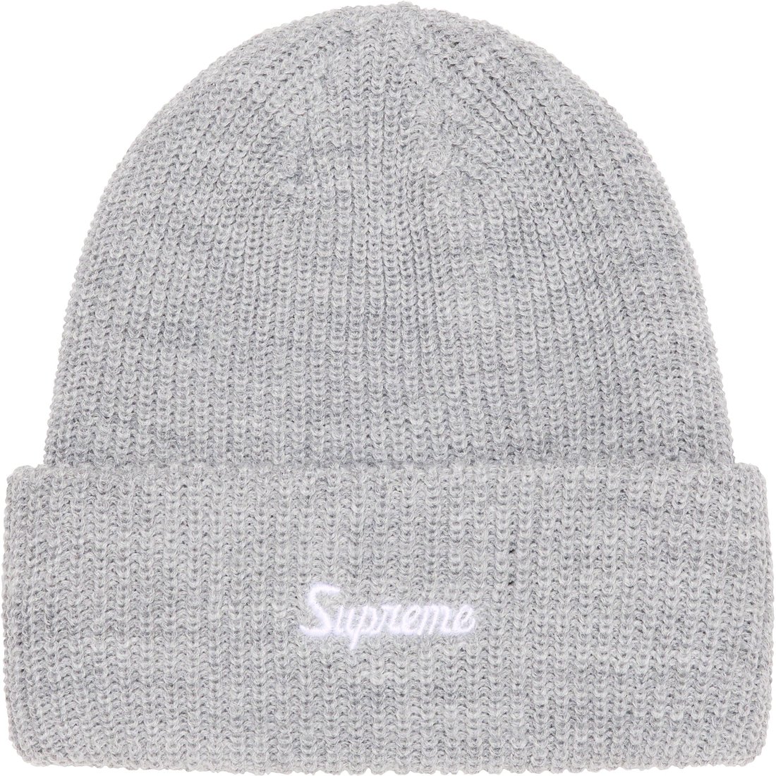 Details on Loose Gauge Beanie Heather Grey from fall winter
                                                    2023 (Price is $40)