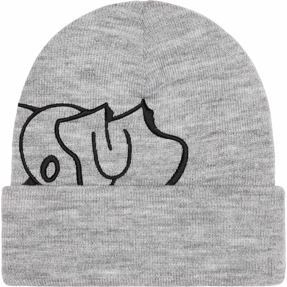 Details on MF DOOM Beanie Heather Grey from fall winter
                                                    2023 (Price is $40)