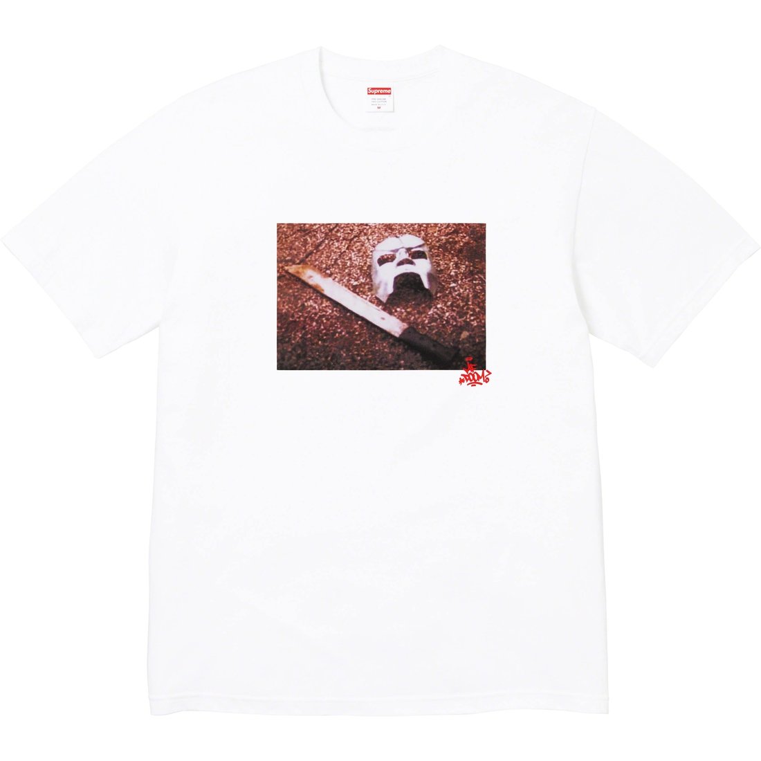 Details on MF DOOM Tee White from fall winter
                                                    2023 (Price is $48)