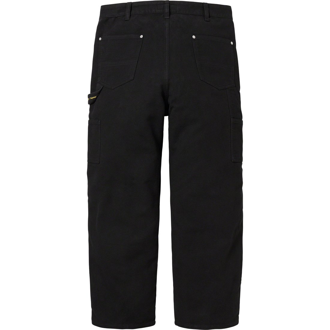 Details on Moleskin Double Knee Painter Pant Black from fall winter
                                                    2023 (Price is $198)