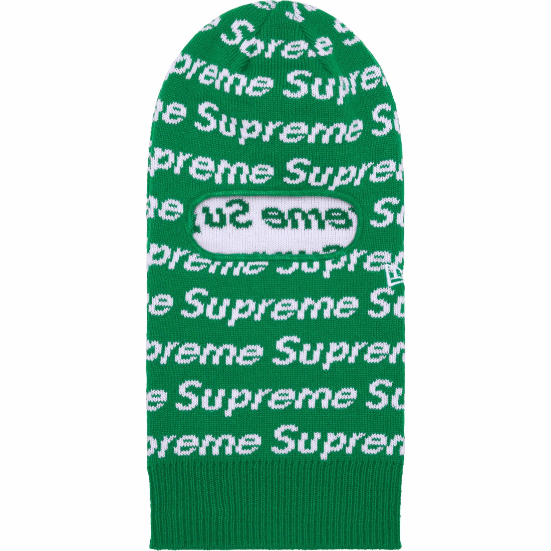 Details on New Era Repeat Balaclava Green from fall winter
                                                    2023 (Price is $60)