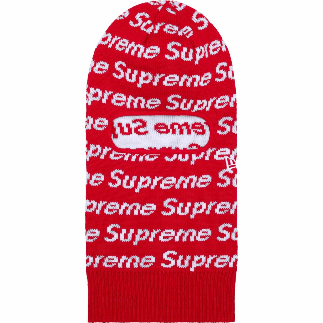 Details on New Era Repeat Balaclava Red from fall winter
                                                    2023 (Price is $60)