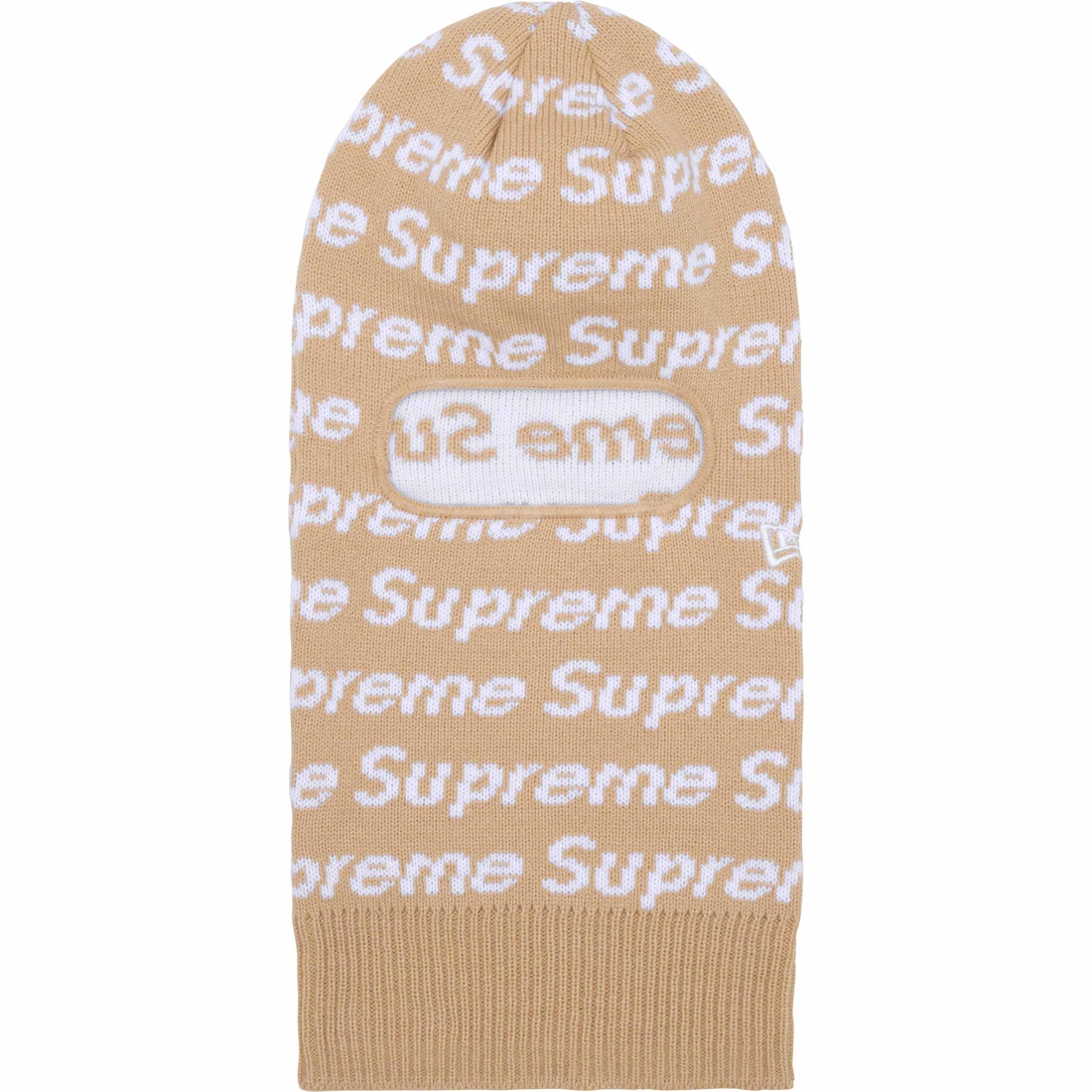 Details on New Era Repeat Balaclava Taupe from fall winter
                                                    2023 (Price is $60)