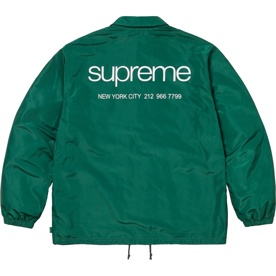 Details on NYC Coaches Jacket Green from fall winter
                                                    2023 (Price is $148)