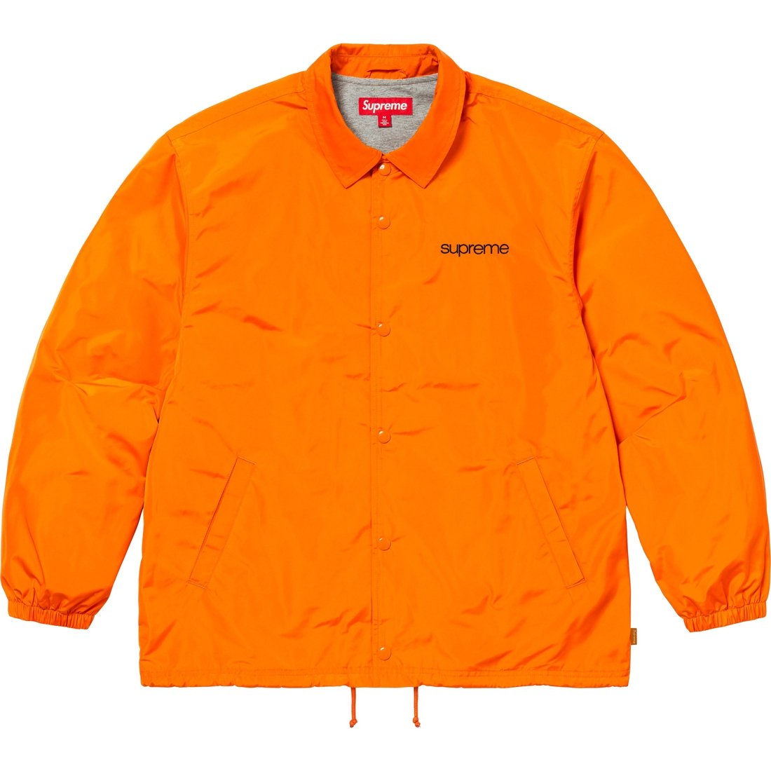 Details on NYC Coaches Jacket Orange from fall winter
                                                    2023 (Price is $148)