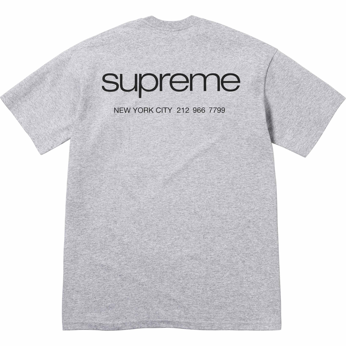 Details on NYC Tee Heather Grey from fall winter
                                                    2023 (Price is $40)