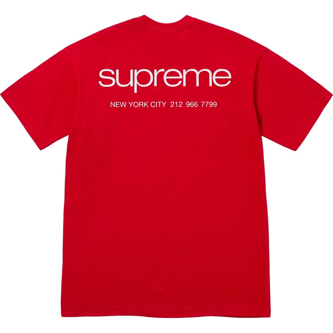 Details on NYC Tee Red from fall winter
                                                    2023 (Price is $40)