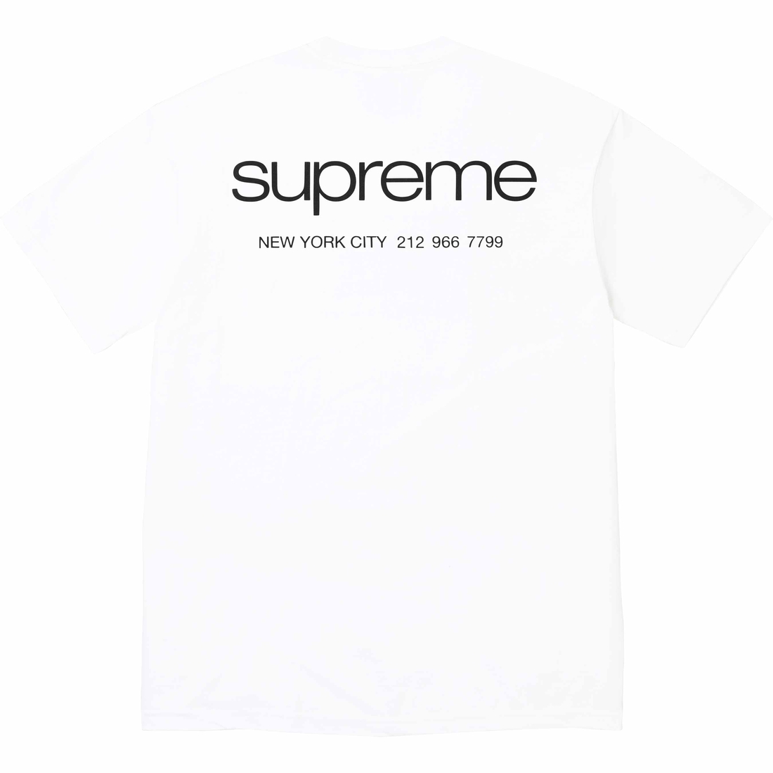 Details on NYC Tee White from fall winter
                                                    2023 (Price is $40)